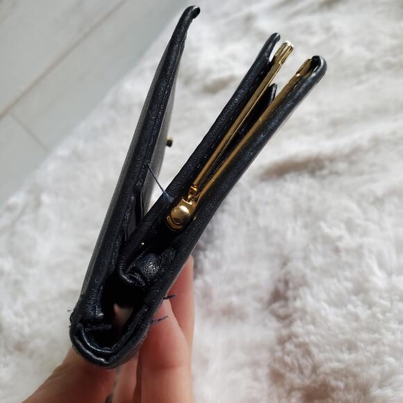 Tignanello Vintage Leather Wallet Navy Read Description - Picture 9 of 10